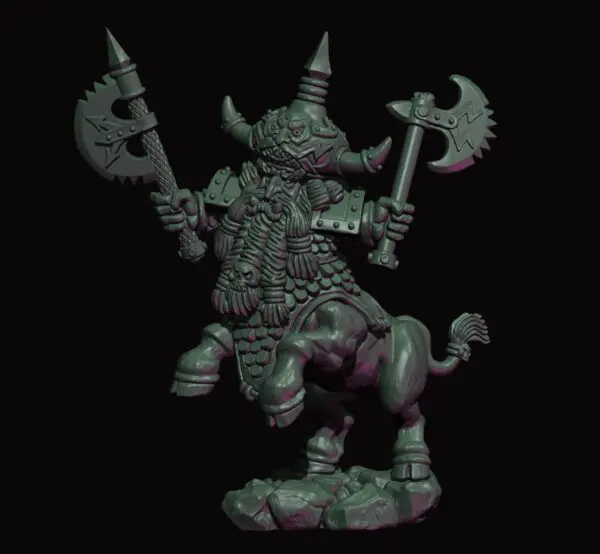 Evil Dwarf Centaurs Chief — tabletop miniature by Yellow Imp Miniatures