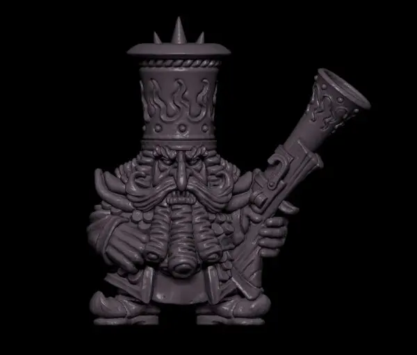 Evil Dwarf Gunners — tabletop miniature by Yellow Imp Miniatures
