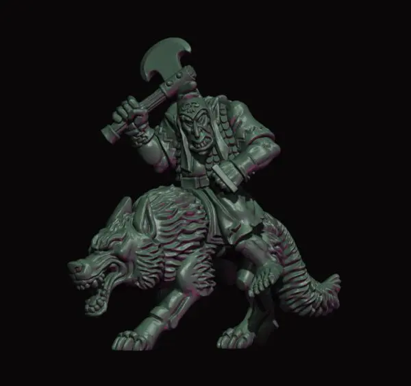 Eastern Goblin Wolf Riders — tabletop miniature by Yellow Imp Miniatures