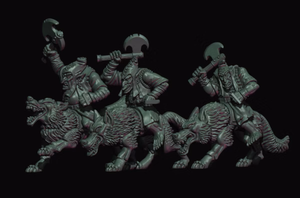 Hobgoblin Wolf Raiders — 3D-printed tabletop miniature by Yellow Imp Miniatures