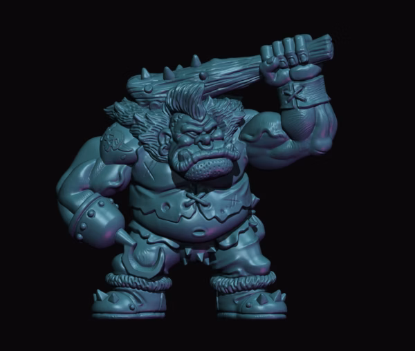 Ogres — 3D-printed tabletop miniature by Yellow Imp Miniatures