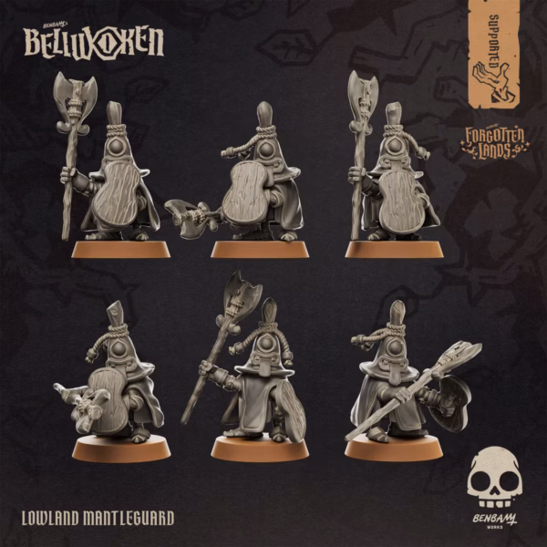 Lowland Mantleguards — tabletop miniature by Yellow Imp Miniatures